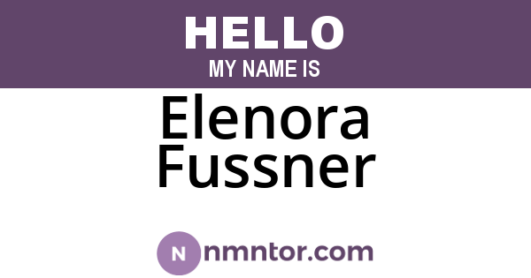 Elenora Fussner