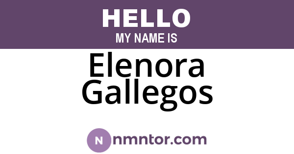 Elenora Gallegos