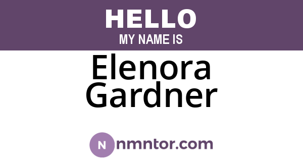 Elenora Gardner