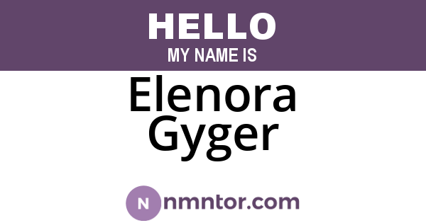 Elenora Gyger