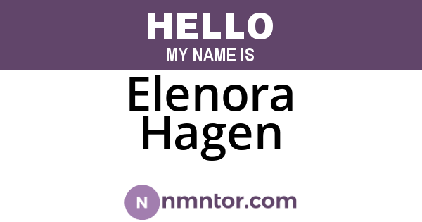 Elenora Hagen
