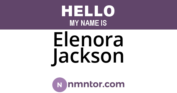 Elenora Jackson
