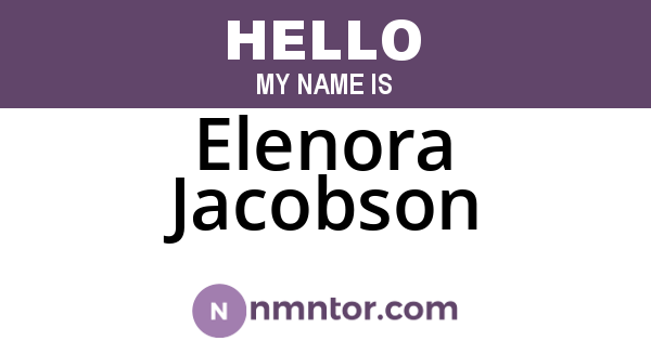 Elenora Jacobson
