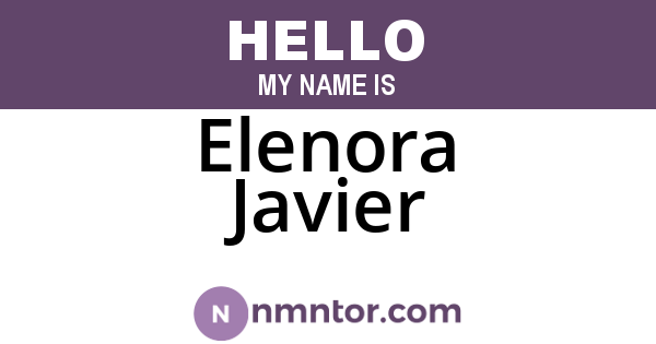 Elenora Javier