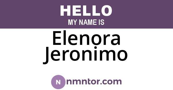 Elenora Jeronimo