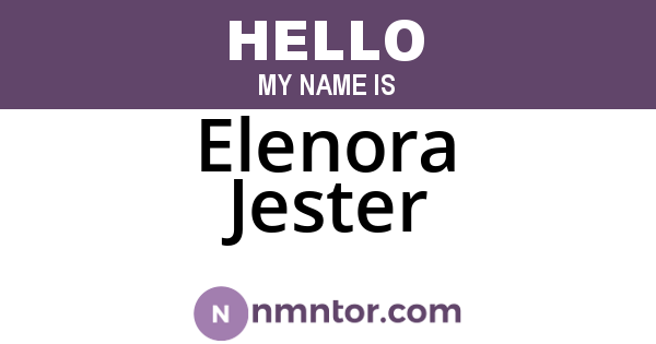 Elenora Jester