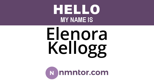 Elenora Kellogg