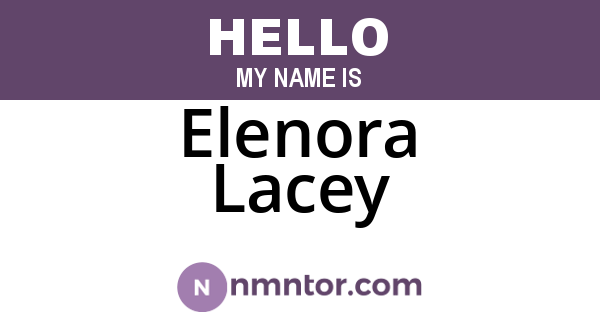 Elenora Lacey