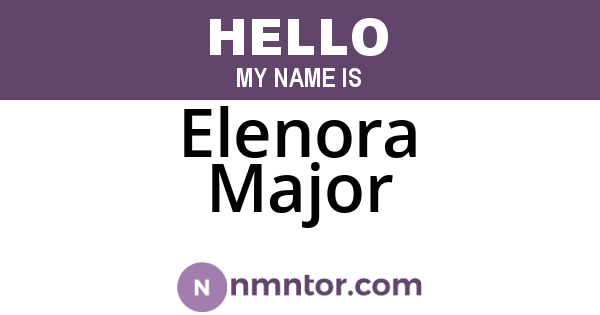Elenora Major