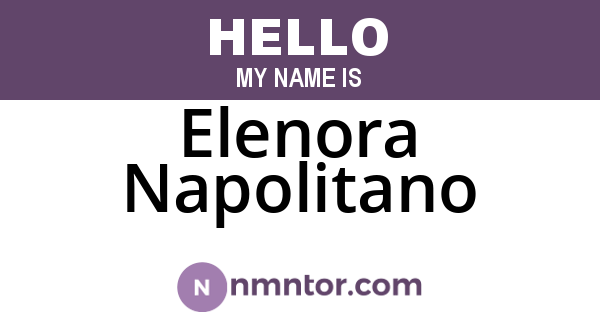 Elenora Napolitano