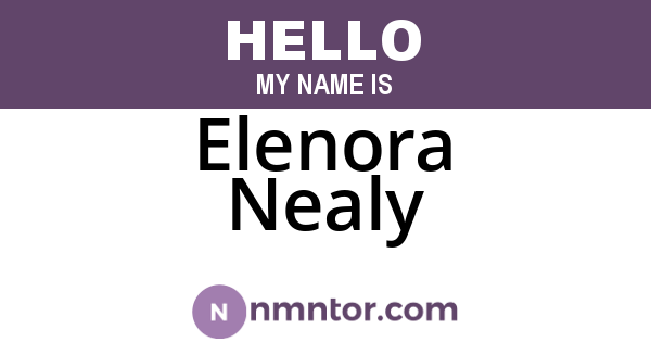 Elenora Nealy