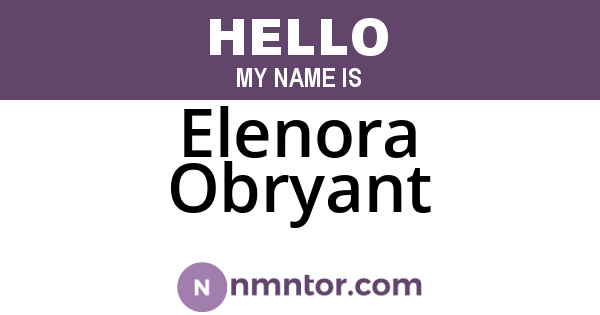 Elenora Obryant