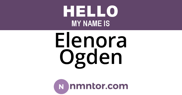 Elenora Ogden