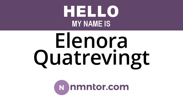 Elenora Quatrevingt