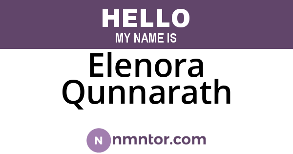 Elenora Qunnarath
