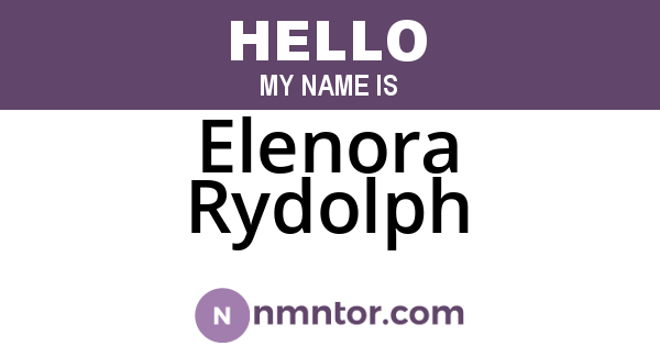 Elenora Rydolph