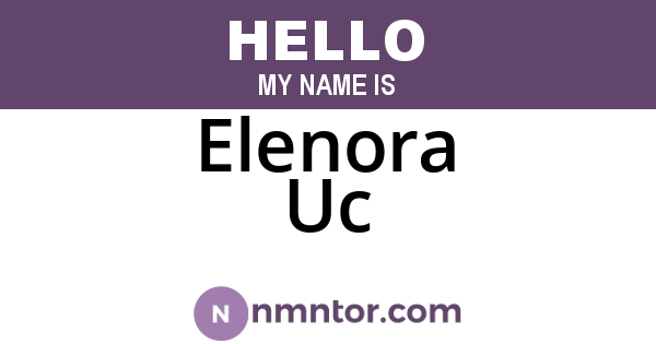 Elenora Uc