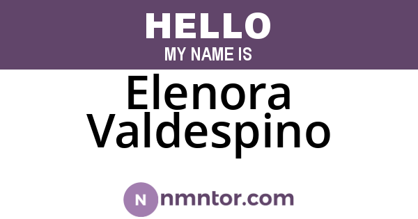 Elenora Valdespino