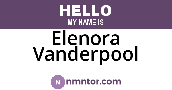Elenora Vanderpool