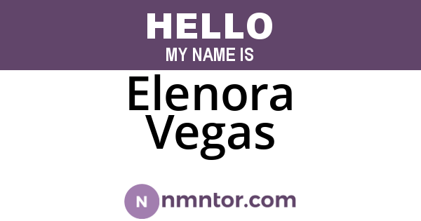 Elenora Vegas
