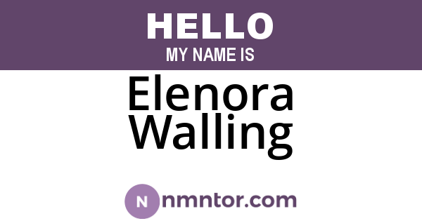 Elenora Walling