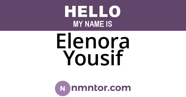 Elenora Yousif