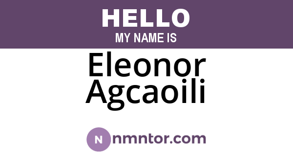 Eleonor Agcaoili