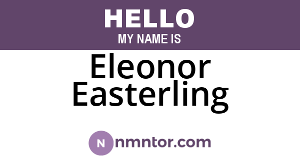 Eleonor Easterling
