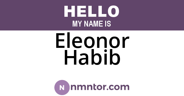 Eleonor Habib