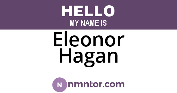 Eleonor Hagan