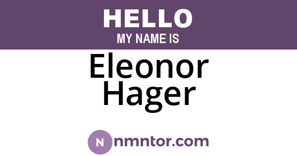 Eleonor Hager