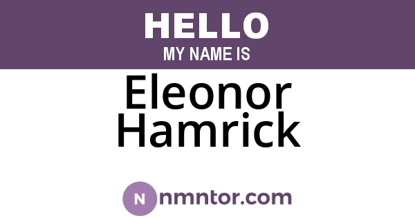 Eleonor Hamrick