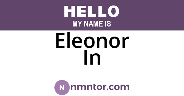 Eleonor In