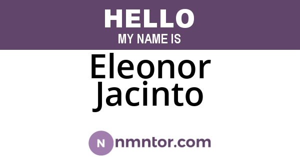 Eleonor Jacinto