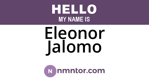 Eleonor Jalomo