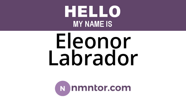 Eleonor Labrador