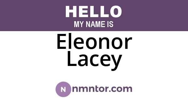 Eleonor Lacey