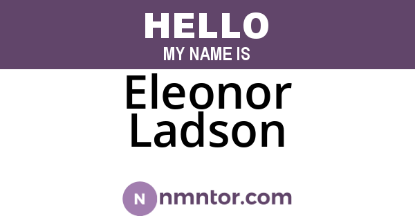 Eleonor Ladson