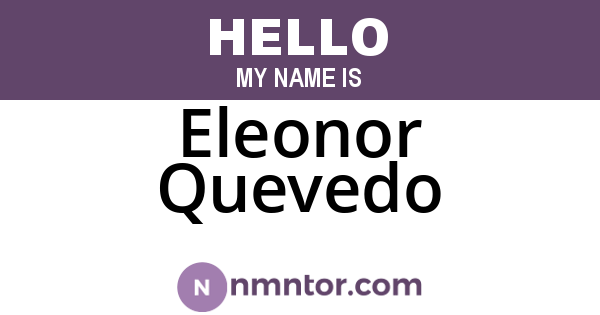 Eleonor Quevedo