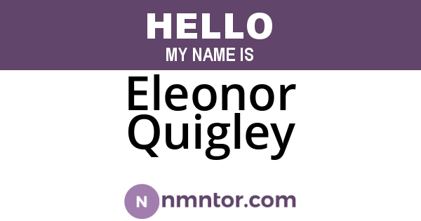 Eleonor Quigley