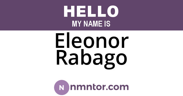 Eleonor Rabago