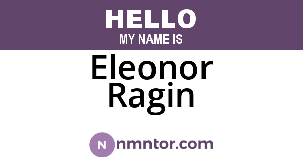 Eleonor Ragin
