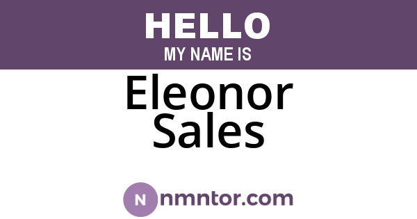 Eleonor Sales