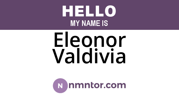 Eleonor Valdivia