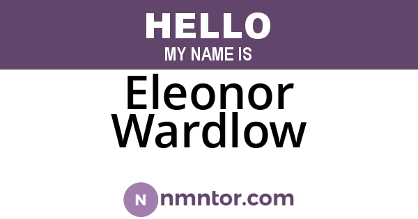 Eleonor Wardlow