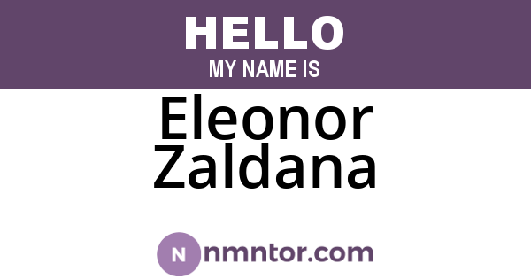 Eleonor Zaldana