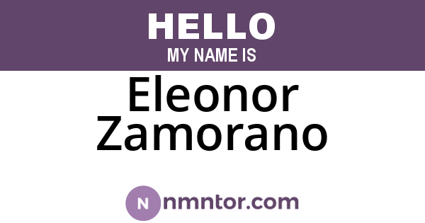 Eleonor Zamorano