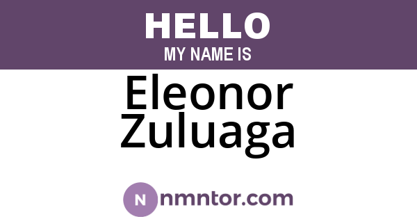 Eleonor Zuluaga