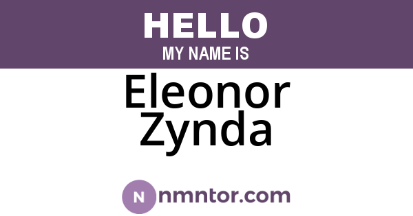 Eleonor Zynda