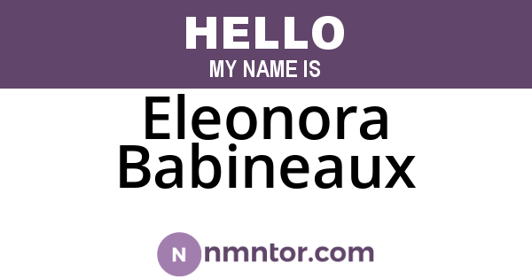 Eleonora Babineaux